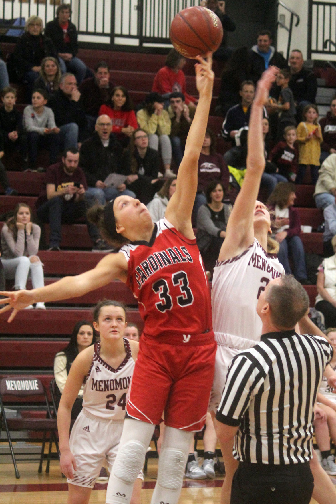 Chippewa Falls at Menomonie girls basketball 12-6-19